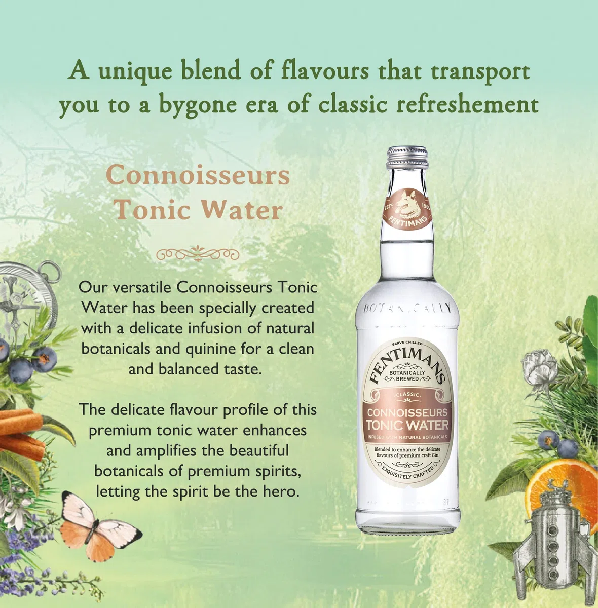 Fentimans Connoisseurs Tonic Water 4x 200ml