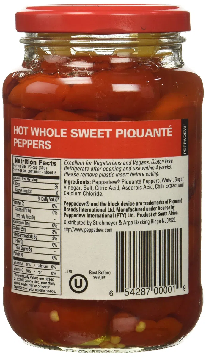 Peppadew Peppers - Hot (14 ounce) by Peppadew