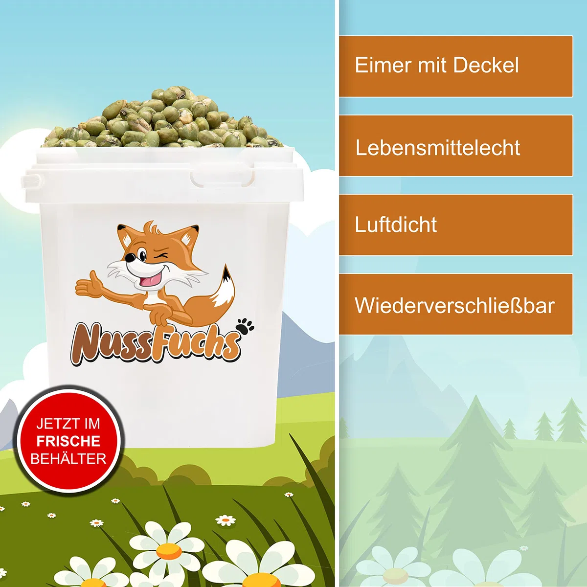Edamame Bohnen 1kg – ohne Fett geröstete grüne Sojabohnen | leicht gesalzen, glutenfrei & vegan | knuspriger Edamame Snack | getrocknet, naturbelassen, proteinreich