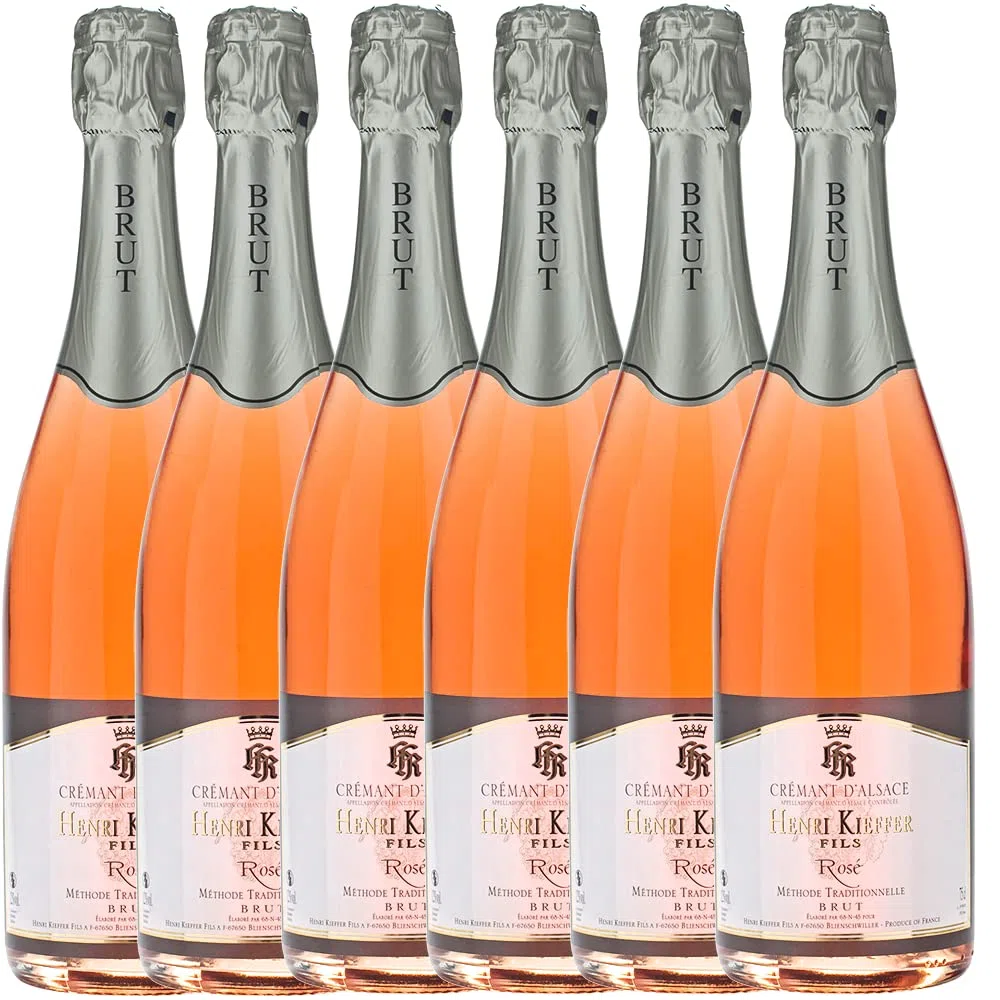 6 Flaschen Henri Kieffer & Fils | Brut Rose Cremant d'Alsace 0.75 l