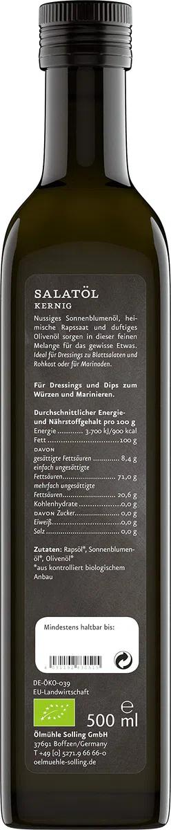 Ölmühle Solling Salatöl kernig - 500ml - BIO