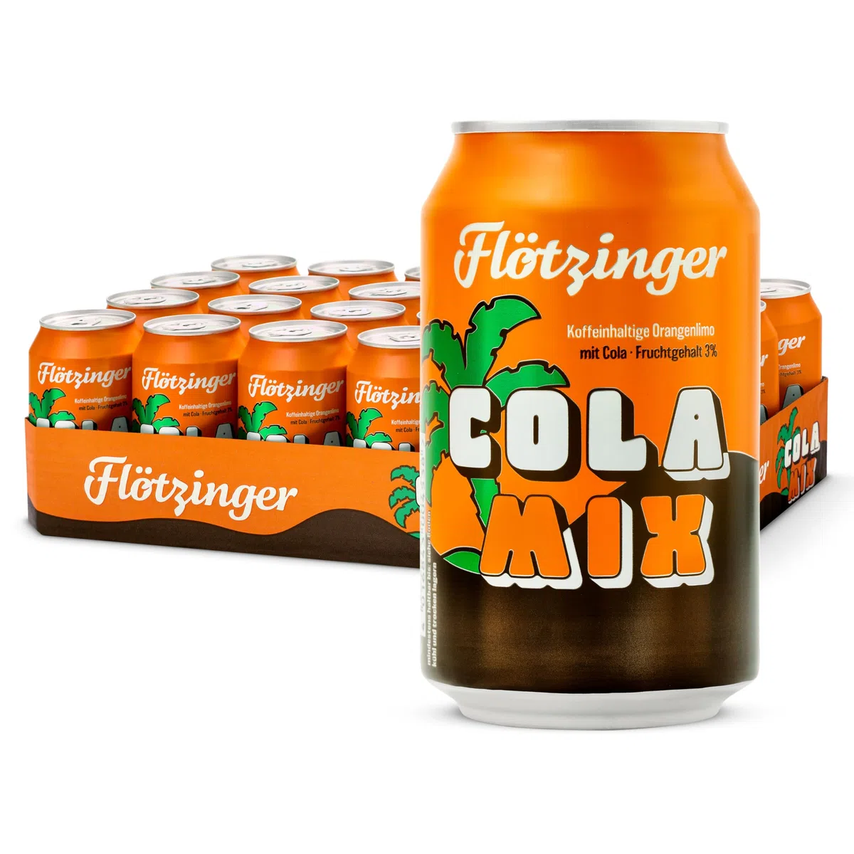 Flötzinger Cola Mix Dose, 330 ml, 24er Pack EINWEG | 24 x 0,33 l