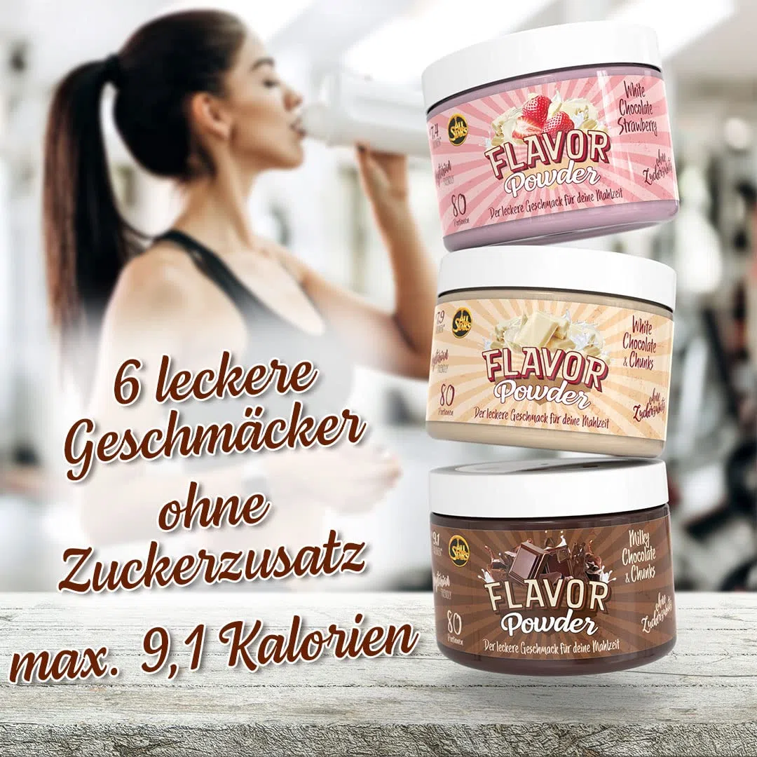 All Stars FLAVOR POWDER Banana-Split & Chocolate I 1 Dose à 240g I Dein Extra an Geschmack für Speisen und Getränke!
