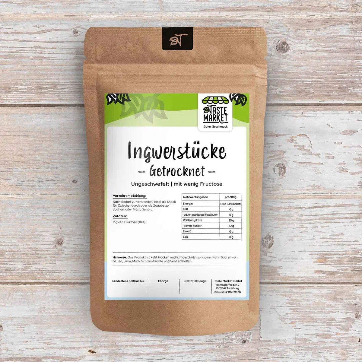 1 kg Ingwerstücke | getrocknet | unbehandelt | scharf | Ingwer Stücke