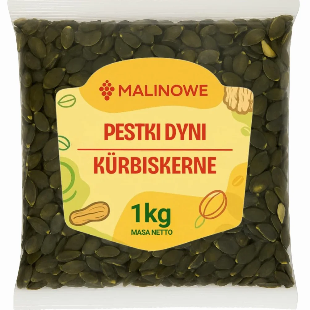 Malinowe KÜRBISKERNE 1kg Natürlich Geschält