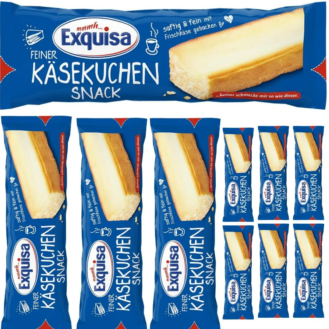 Exquisa Käsekuchen Snack 70 gramm X 10 STÜCK [Frischegarantie]