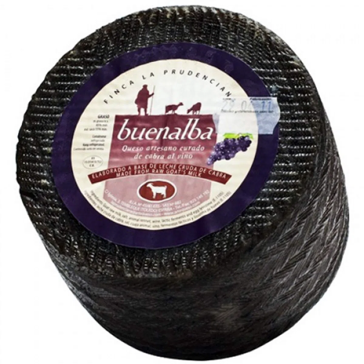 Gereifter Ziegenkäse mit Rotwein von Buenalba ca. 3,2 kg - Artequeso