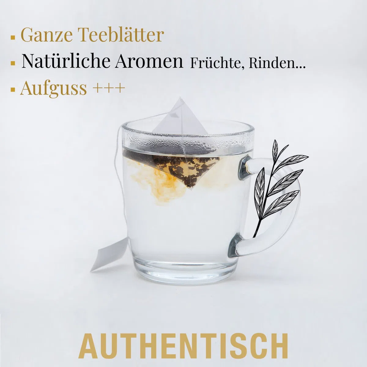 Bio Tee Geschenkset - Premium Tee Set, Natürliche Aromen, 6 Teesorten, 48 Teebeutel - Tee Geschenk Idee - Jasmintee, Minze Grüntee, Sencha Grüner Tee, Vanille Rooibos, Rosmarin Weißer Tee, Earl Grey