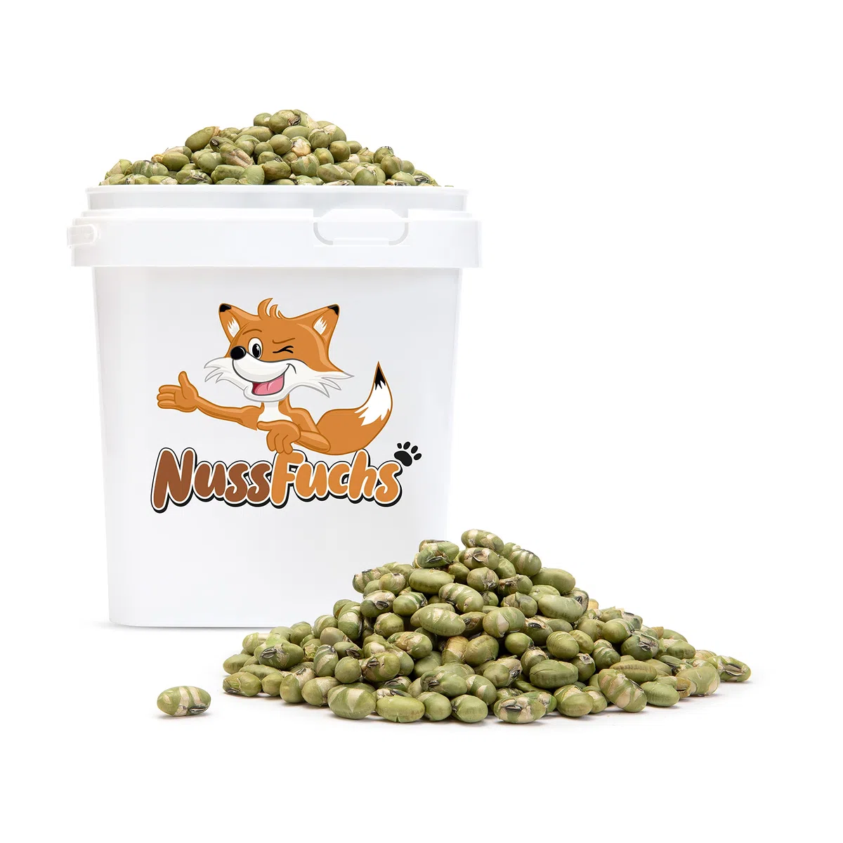 Edamame Bohnen 1kg – ohne Fett geröstete grüne Sojabohnen | leicht gesalzen, glutenfrei & vegan | knuspriger Edamame Snack | getrocknet, naturbelassen, proteinreich