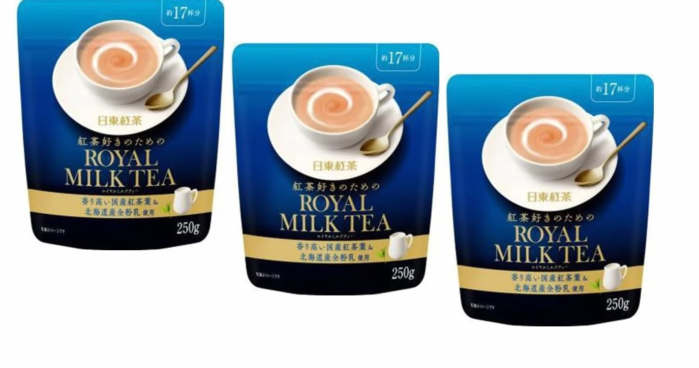 Nittoh Kocha Royal Milk Tea Japanischer Instant-Milchtee, 250g, 3 Packungen