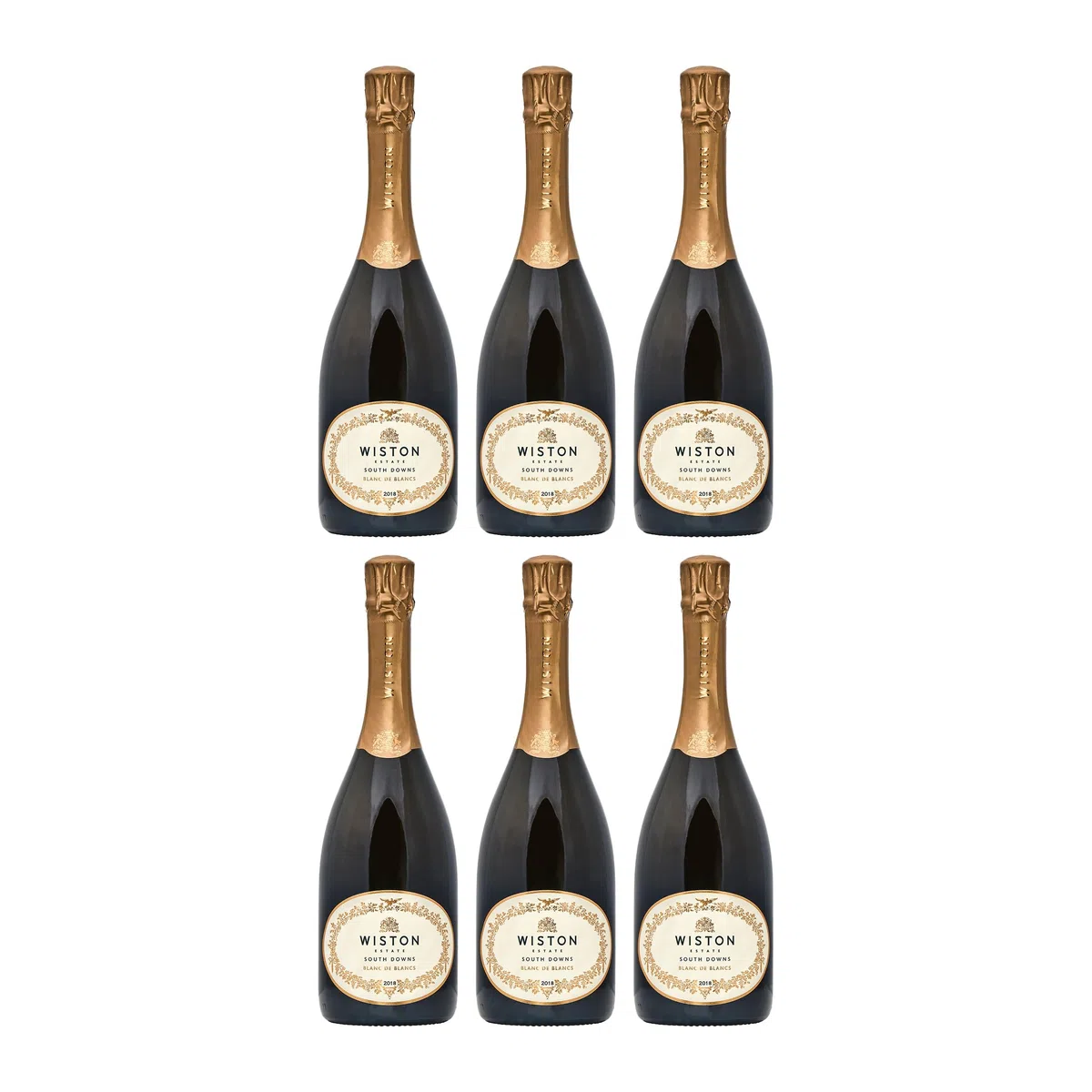 Wiston Estate Wiston Blanc de Blancs Brut Schaumwein trocken Vereinigtes Königreich inkl. FeinWert E-Book (6 x 0.75 l)