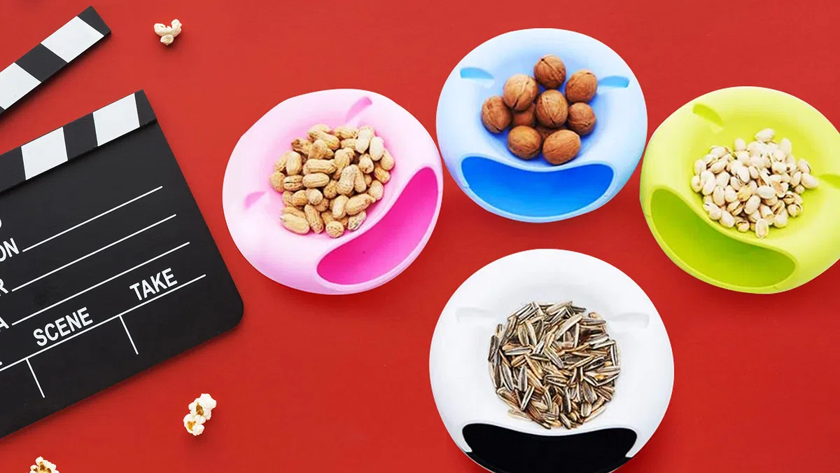 MEIN BAZAR - SUNTAT - Kürbiskerne Set geröstet - gesalzen - ungeschält - 5x 200g + GRATIS Schale mit SNACKABLAGE