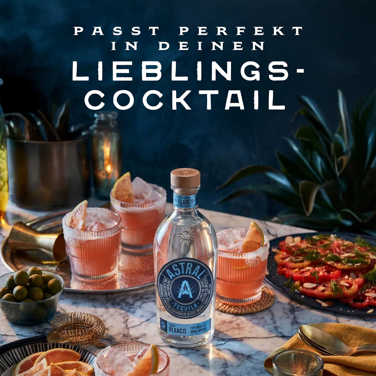 Astral Blanco Tequila | 38% Alkoholgehalt | Einzelflasche 700ml | 100% Blaue Agave