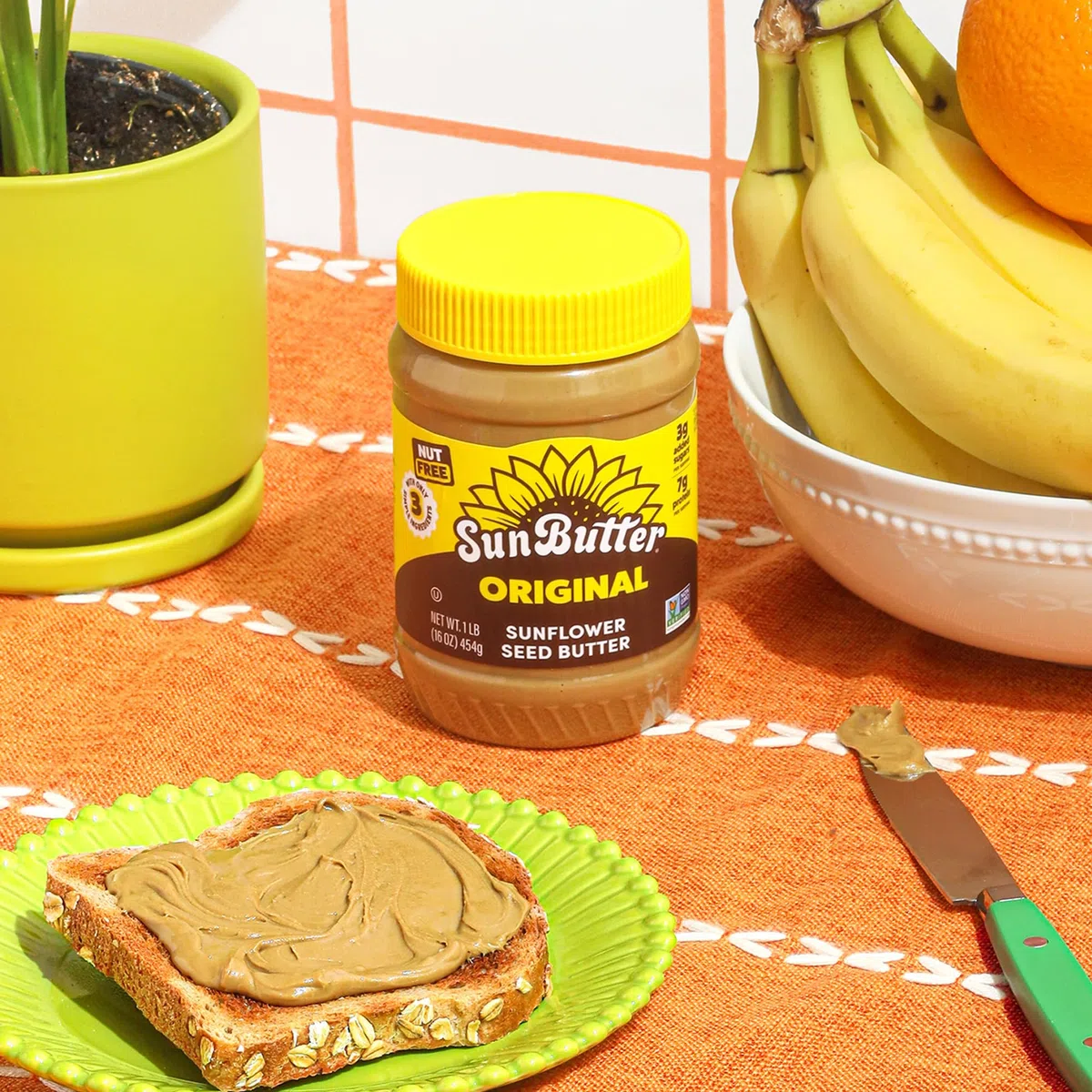 sunbutter Sonnenblume Butter, leckerer, alle Natürliche Alternative zu Peanut Butter, 16 Unze Kunststoff Gläser, 6 Stück